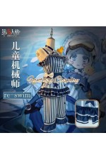 Identity V Mechanic Tracy Reznik Re-Swim Blue Outfit Cosplay Costume